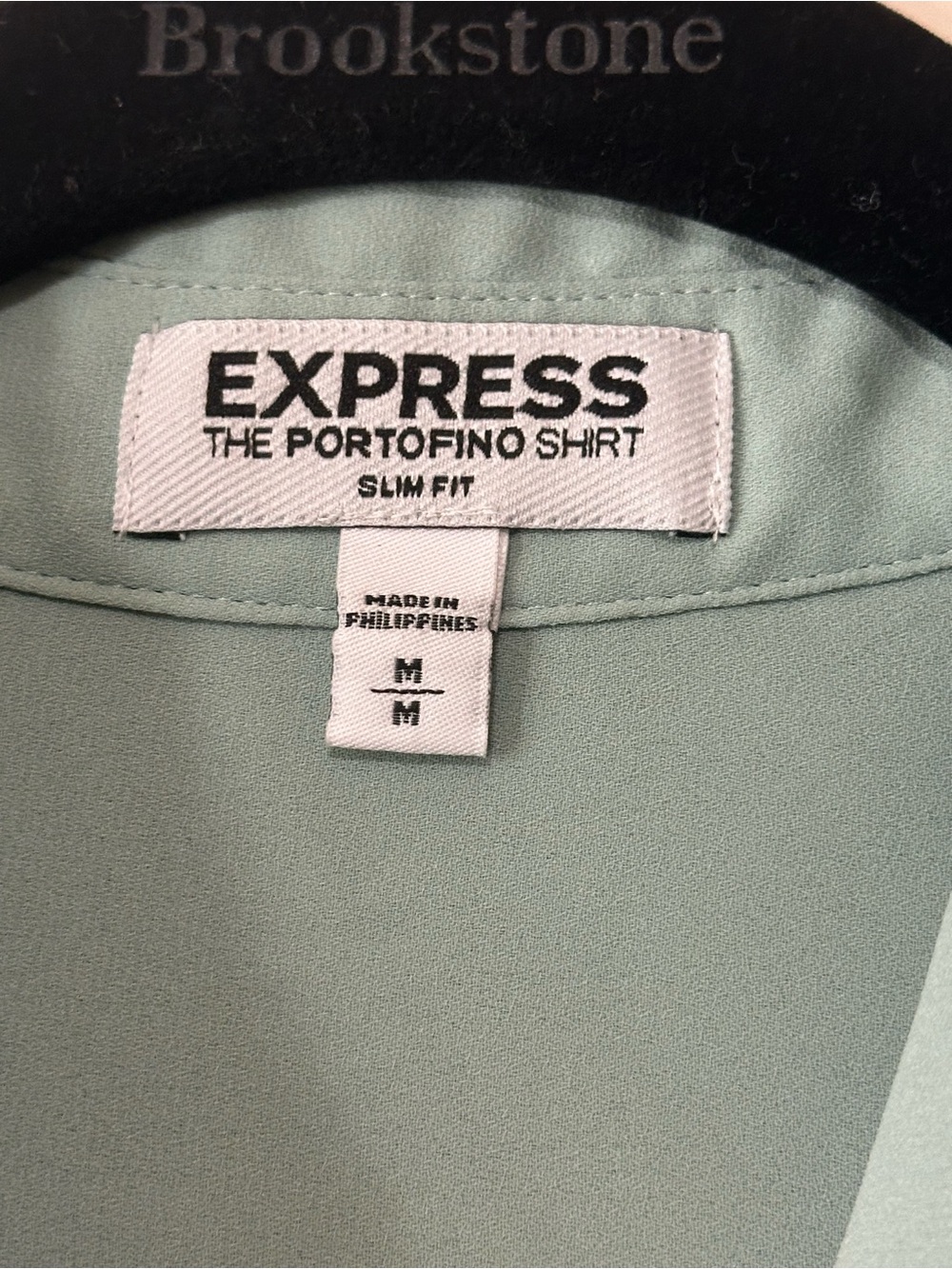 Women's Express Mint Button-Front Blouse - Picture 4 of 4